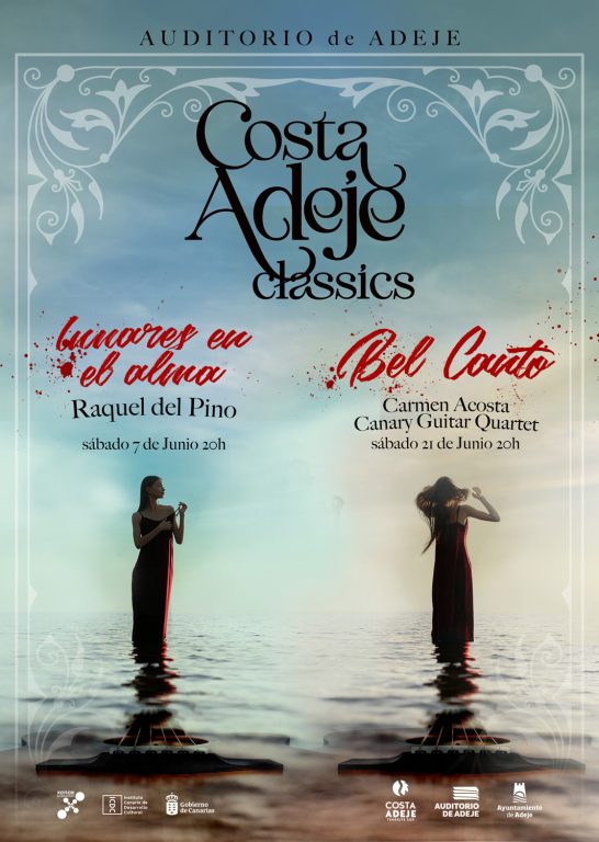 Cartel oficial de Costa Adeje Classics 2025, festival de música clásica organizado por Xenox Producciones en Tenerife.
