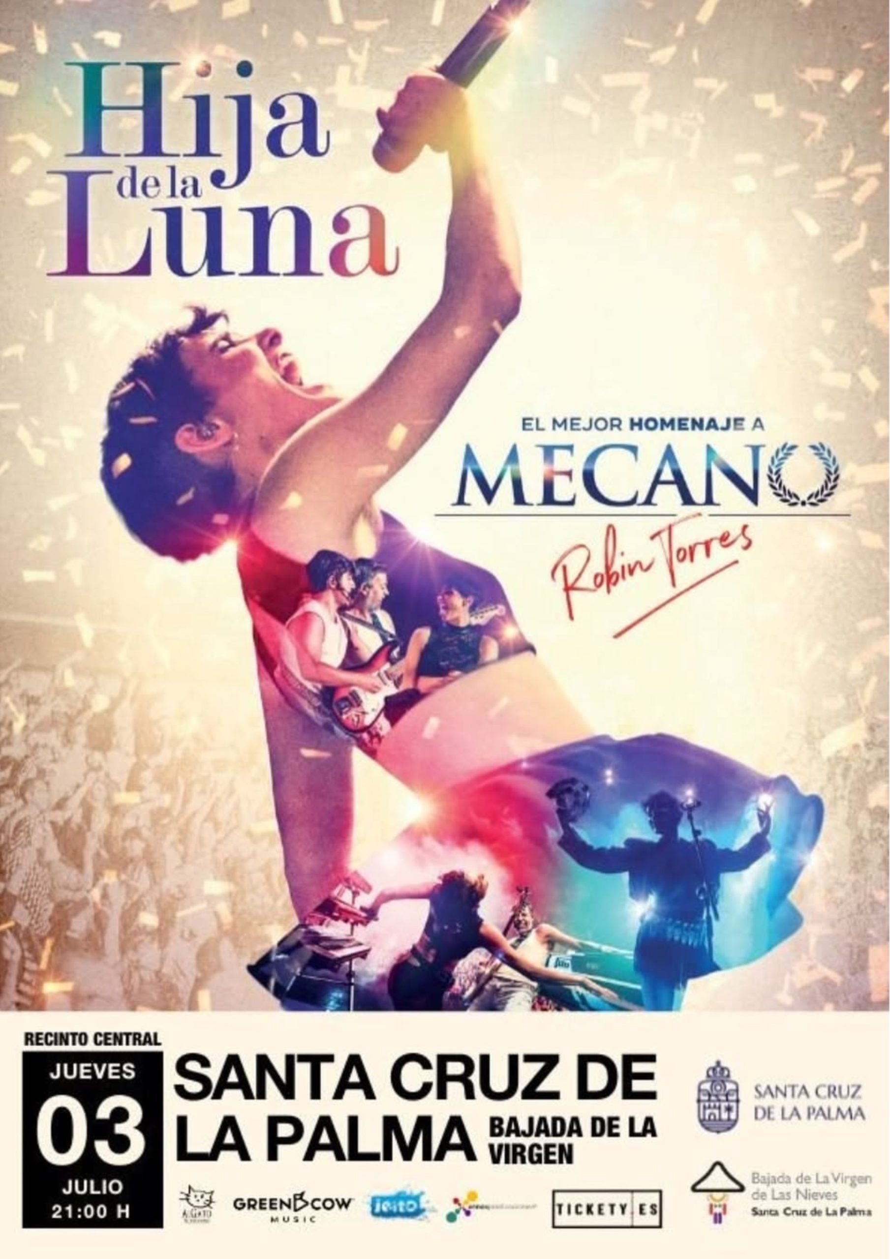 Concierto Hija de la Luna en La Palma dentro de eventos en Canarias, producción de Música y Cultura